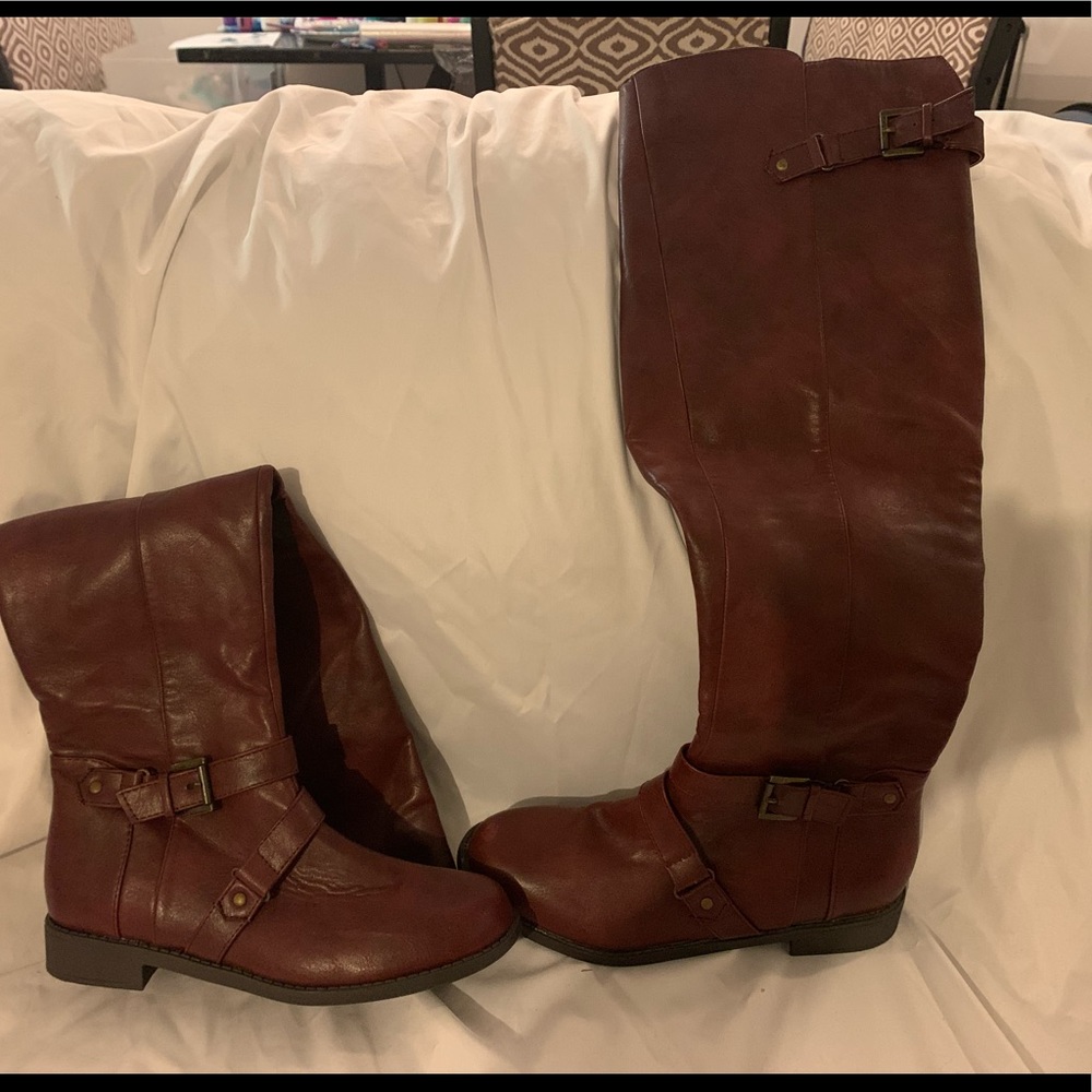 Knee high shoes